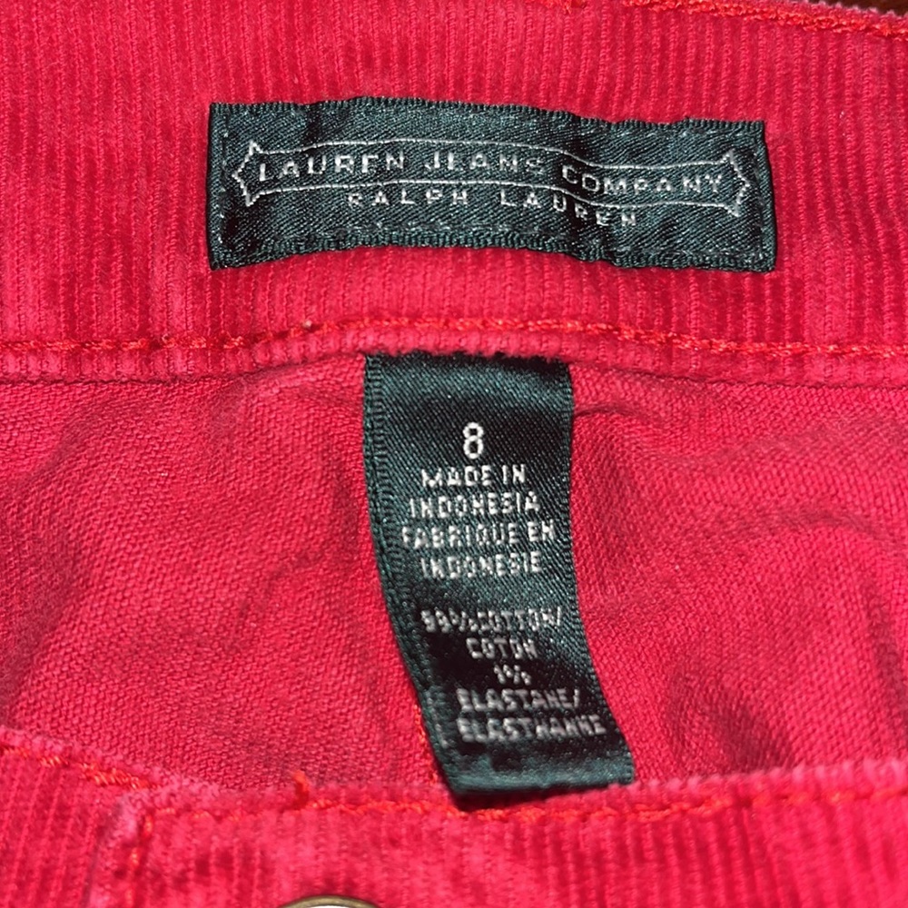 Ralph Lauren. Size 8. Excellent Condition. Red. Warm. Comfortable - Picture 2 of 5